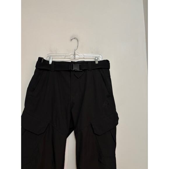 Gerry Snow Pants Mens Large Black Cargo Snowboard Ski Lined Belted Warm - Picture 3 of 8